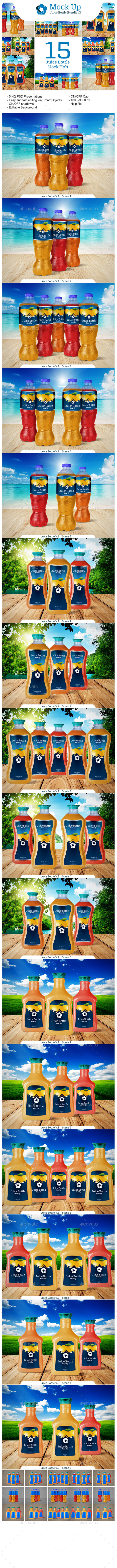 GraphicRiver Juice Bottle Bundle V.1 11094278 GraphicRiver Juice Bottle Bundle V.1 11094278
