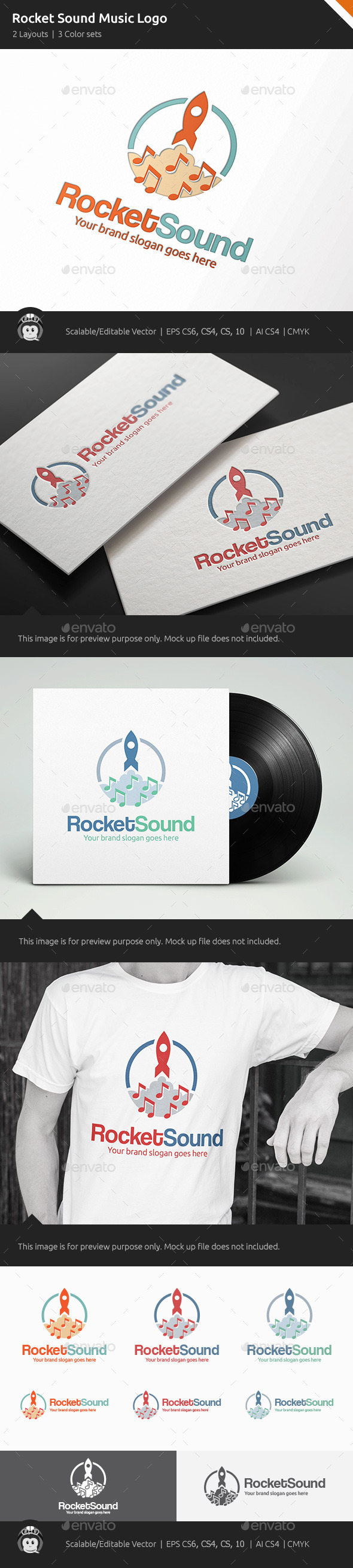 GraphicRiver Rocket Sound Music Logo 11094327 GraphicRiver Rocket Sound Music Logo 11094327