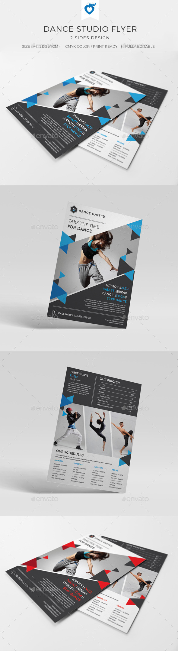 GraphicRiver Dance Studio Flyer 11095480 GraphicRiver Dance Studio Flyer 11095480