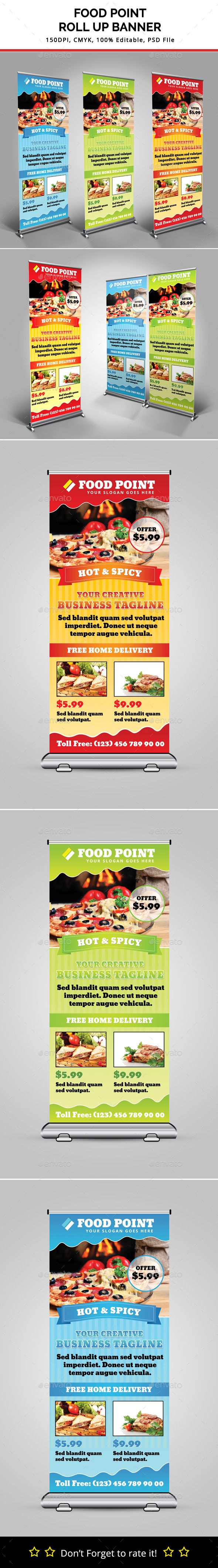 GraphicRiver Food Point Roll Up Banner 11096240 GraphicRiver Food Point Roll Up Banner 11096240
