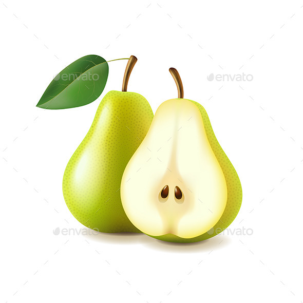 GraphicRiver Pear and Slice 11096893 GraphicRiver Pear and Slice 11096893