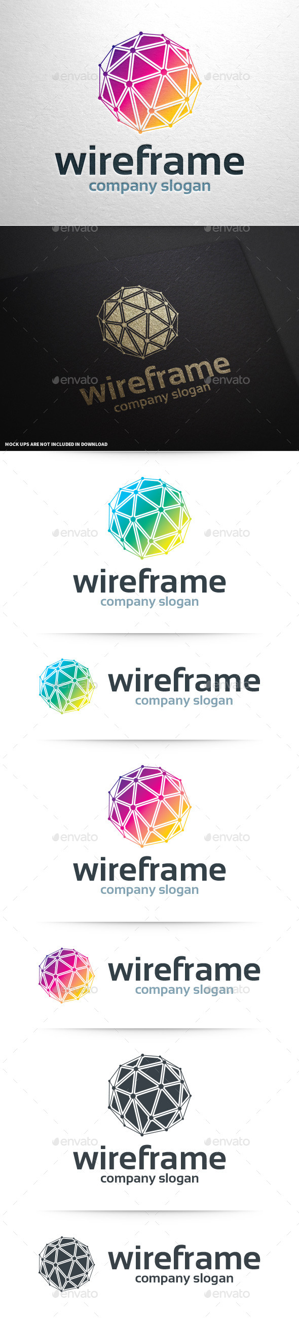 GraphicRiver Wireframe Logo Template 11097452 GraphicRiver Wireframe Logo Template 11097452