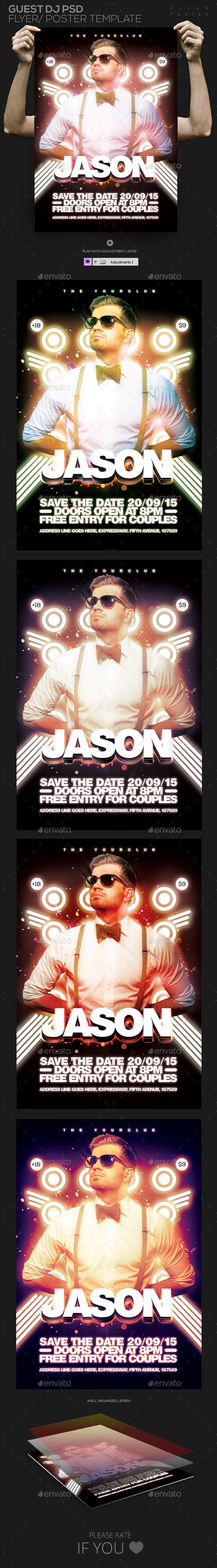 GraphicRiver Guest Dj Flyer Template PSD Flyer Poster 11097622 GraphicRiver Guest Dj Flyer Template PSD Flyer Poster 11097622