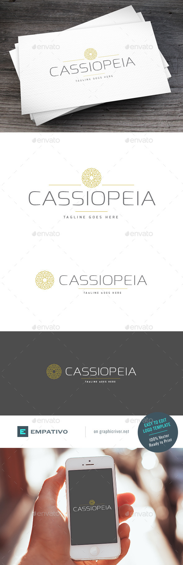 GraphicRiver Cassiopeia Logo Template 11098060 GraphicRiver Cassiopeia Logo Template 11098060