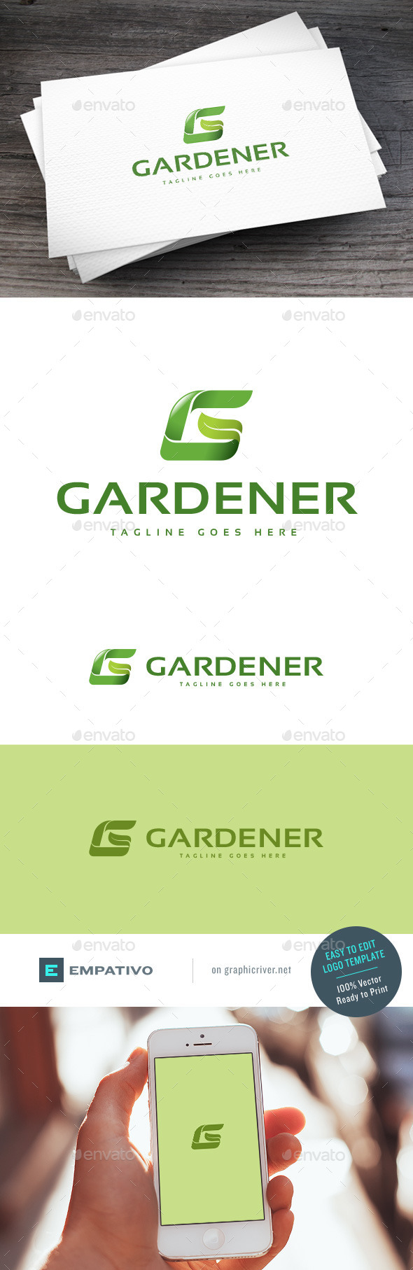 GraphicRiver Gardener Logo Template 11098252 GraphicRiver Gardener Logo Template 11098252