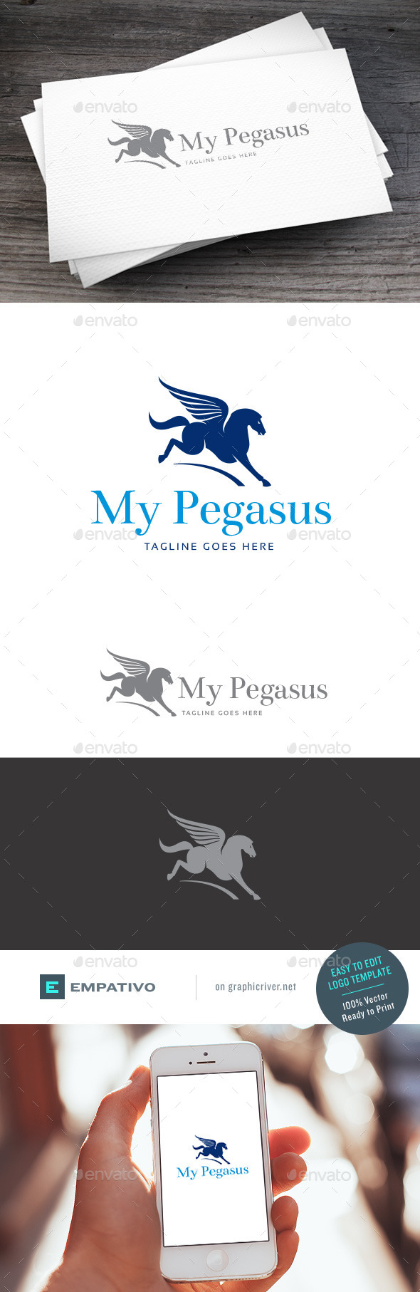 GraphicRiver Pegasus Logo Template 11098352 GraphicRiver Pegasus Logo Template 11098352