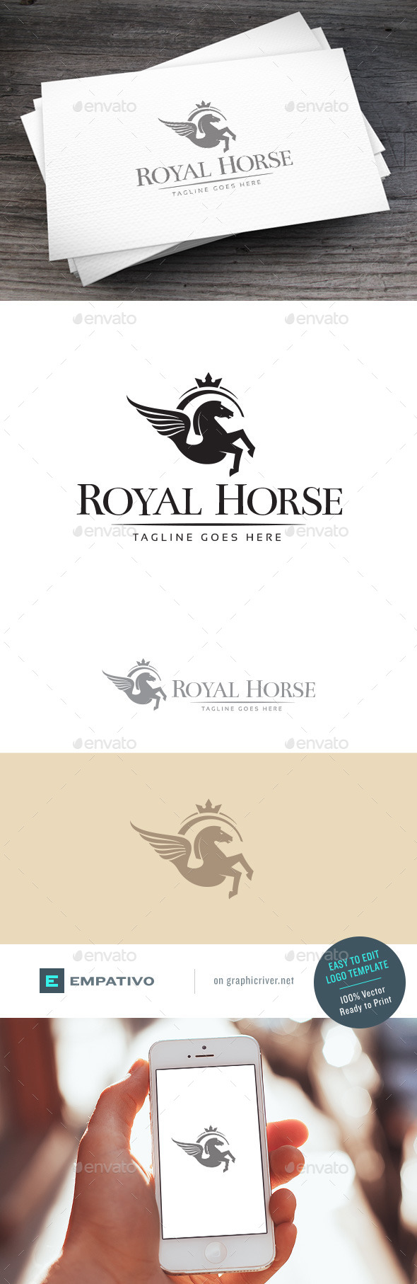 GraphicRiver Royal Horse Logo Template 11098363 GraphicRiver Royal Horse Logo Template 11098363