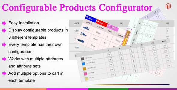 CodeCanyon Magento Configurable Products Configurator 11098484 CodeCanyon Magento Configurable Products Configurator 11098484