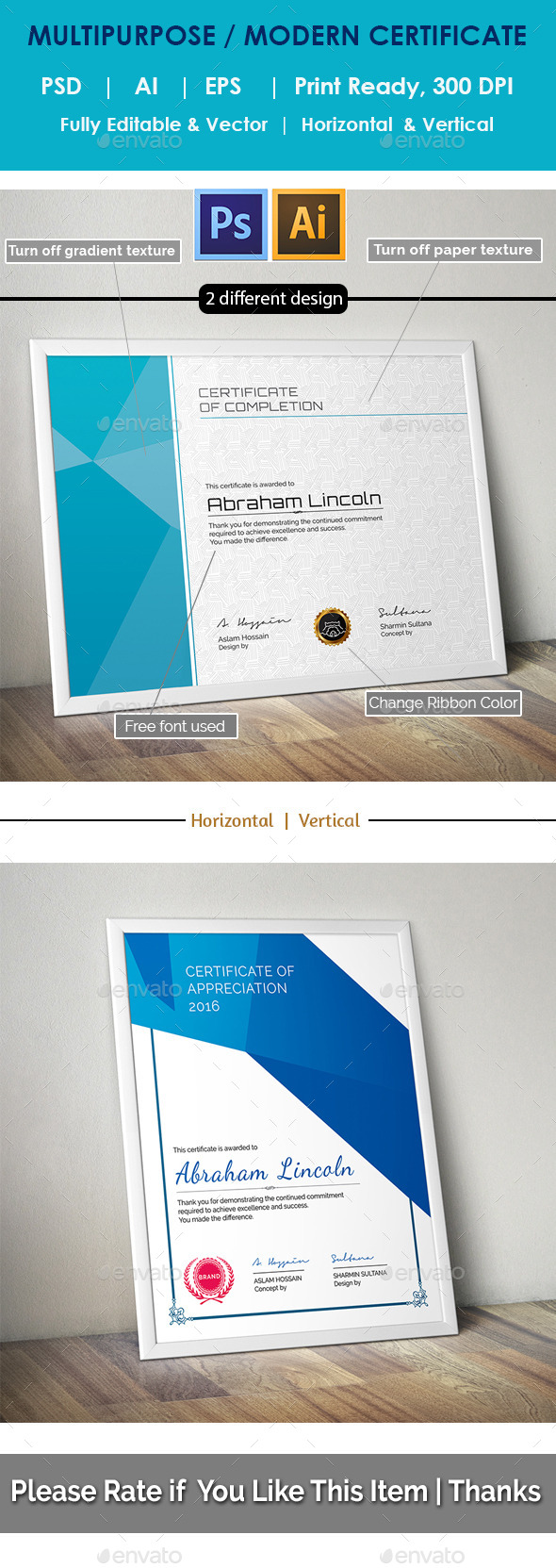 GraphicRiver Modern Multipurpose Certificate GD019 11099001 GraphicRiver Modern Multipurpose Certificate GD019 11099001