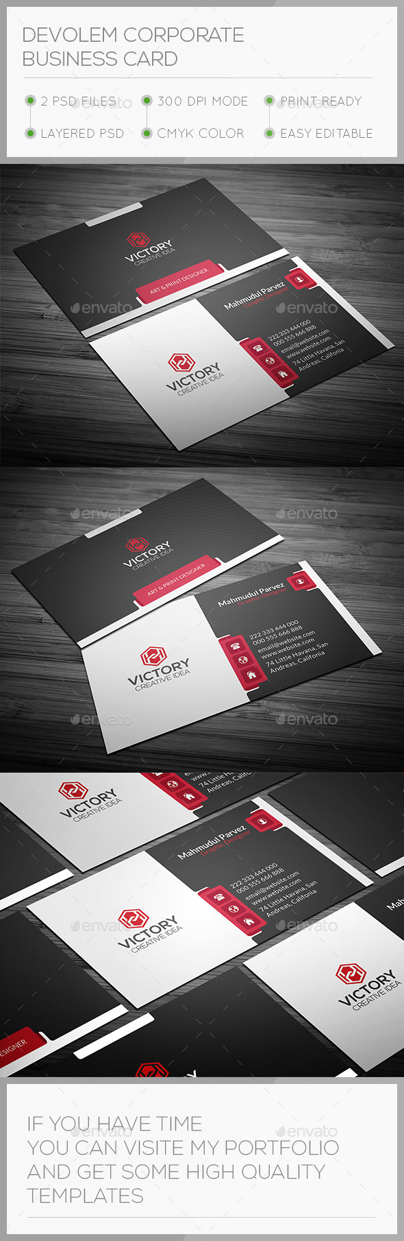 GraphicRiver Devolem Corporate Business Card 11099282 GraphicRiver Devolem Corporate Business Card 11099282
