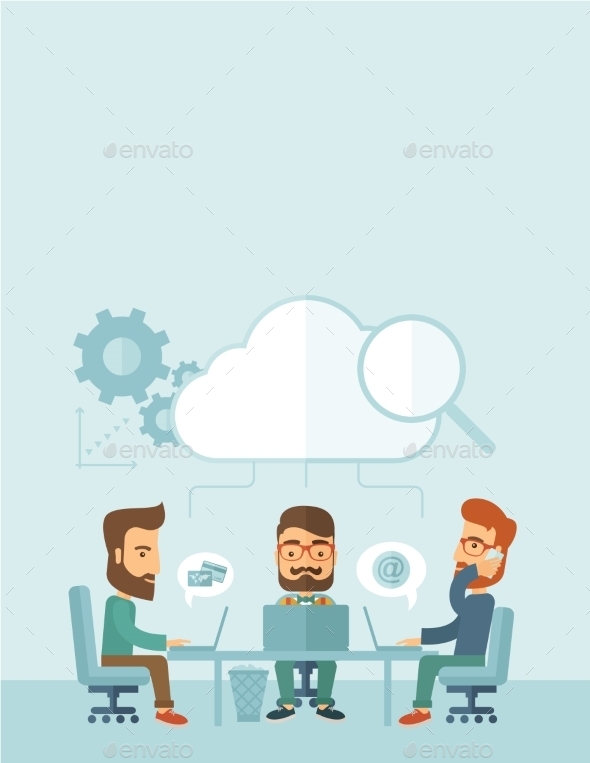GraphicRiver Three Businessmen Working Together 11100808 GraphicRiver Three Businessmen Working Together 11100808