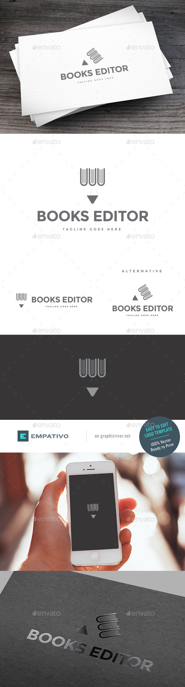 GraphicRiver Book Publisher Logo Template 11100850 GraphicRiver Book Publisher Logo Template 11100850