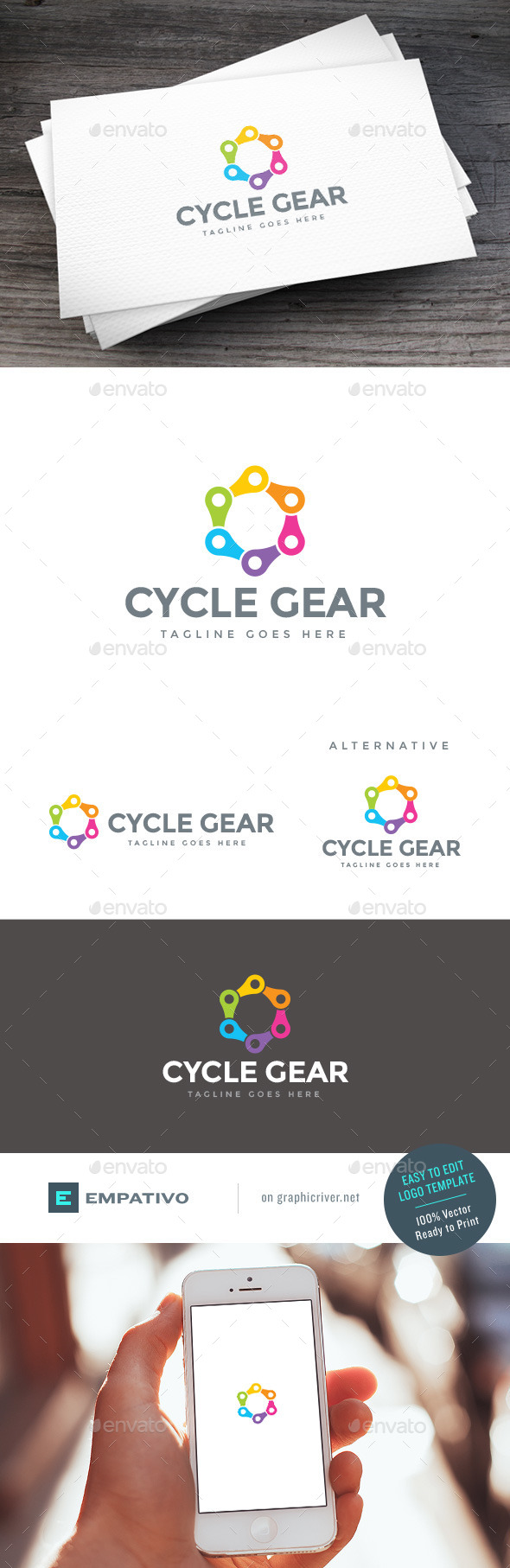GraphicRiver Color Gear Logo Template 11100858 GraphicRiver Color Gear Logo Template 11100858
