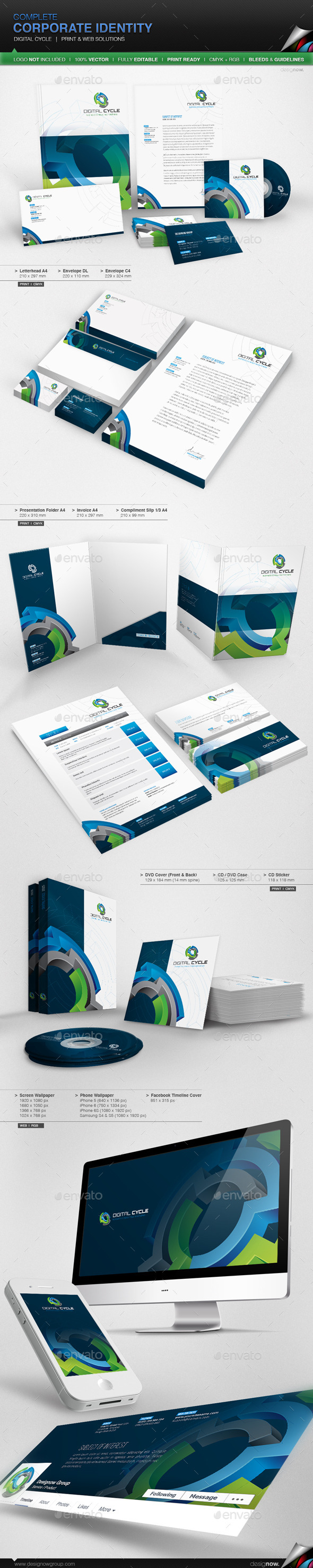 GraphicRiver Corporate Identity Digital Cycle 11101008 GraphicRiver Corporate Identity Digital Cycle 11101008