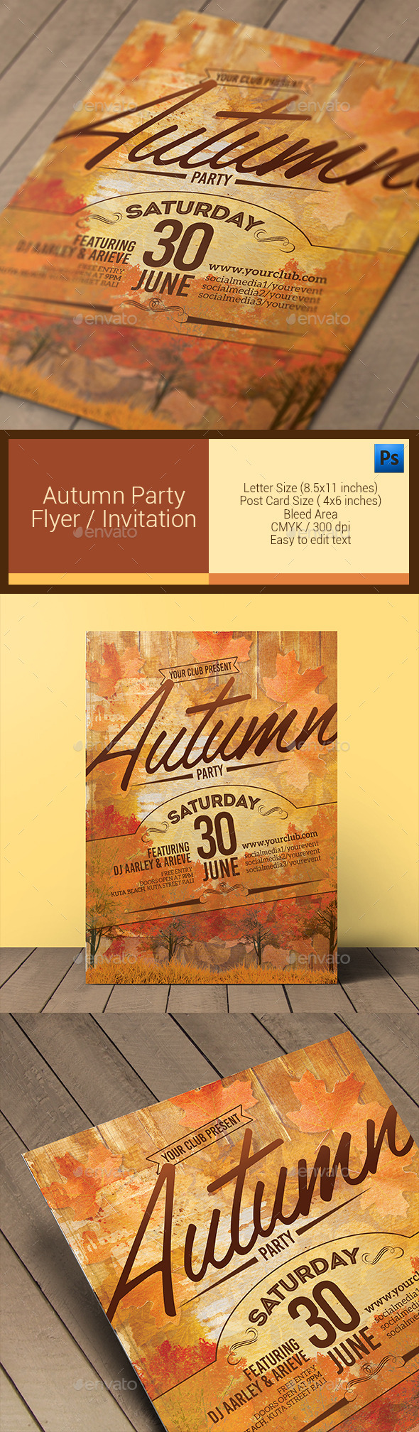 Autumn Party Flyer / Invitation (Events)