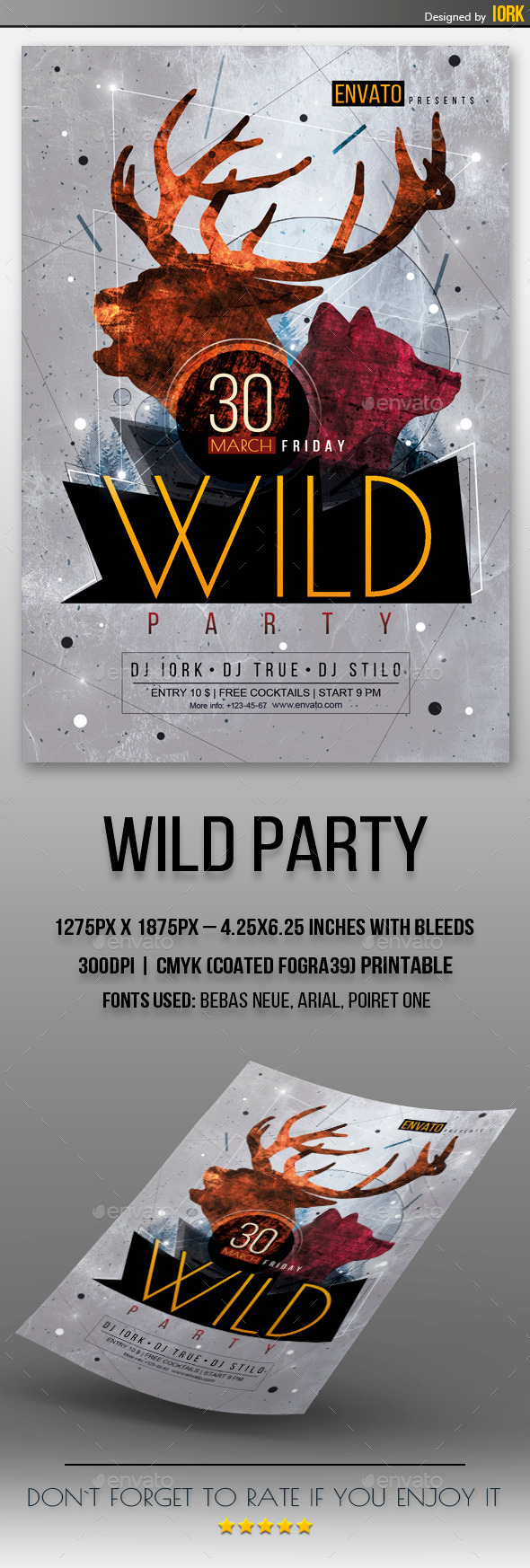 GraphicRiver Wild Party Flyer 11104493 GraphicRiver Wild Party Flyer 11104493