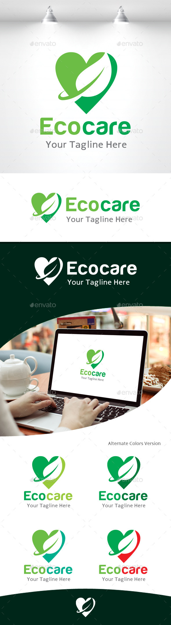 GraphicRiver Eco Care Logo 11105584 GraphicRiver Eco Care Logo 11105584