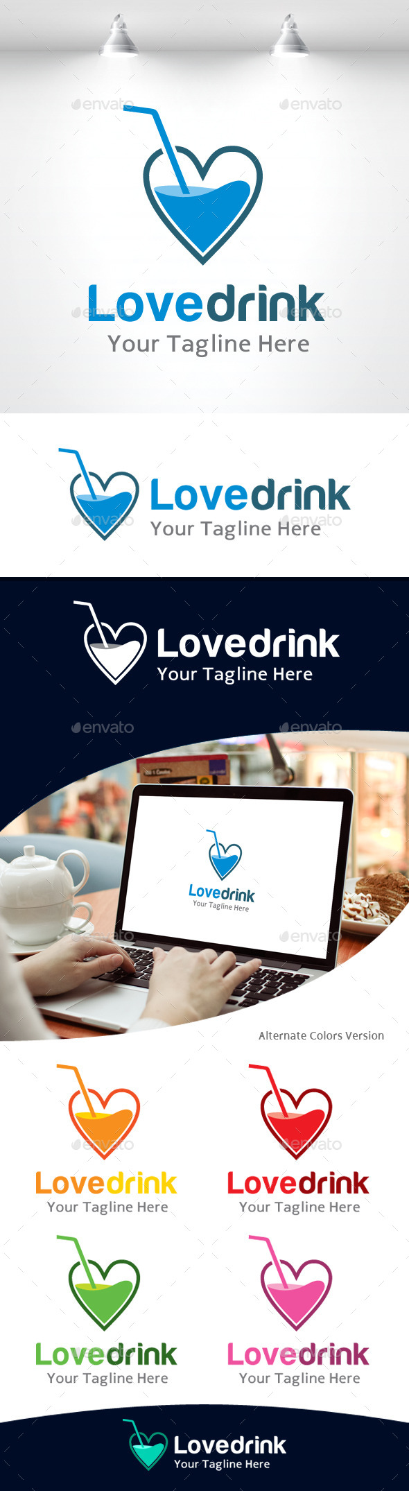 Love Drink Logo (Symbols)