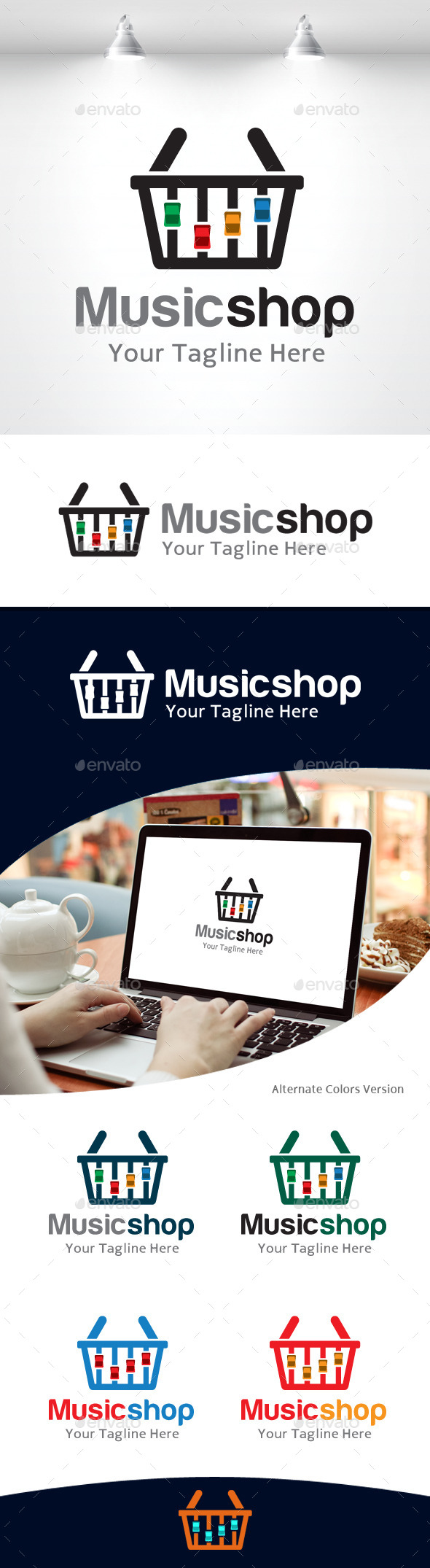 Music Shop Logo (Objects)