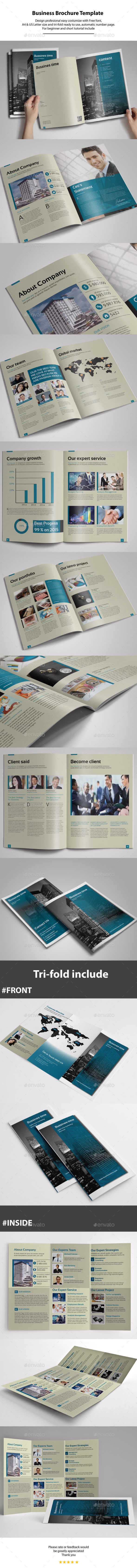 GraphicRiver 14 Pages & Tri-fold Brochure Business 11105808 GraphicRiver 14 Pages & Tri-fold Brochure Business 11105808