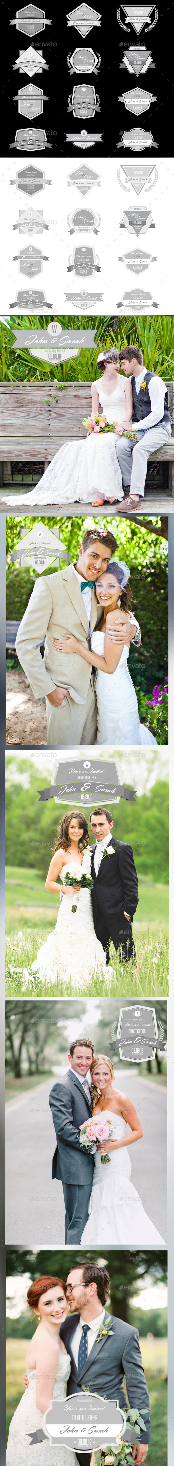 GraphicRiver 12 Wedding Badges 11107707 GraphicRiver 12 Wedding Badges 11107707