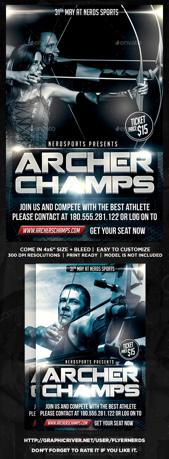 GraphicRiver Archery Championships Sports Flyer 11107965 GraphicRiver Archery Championships Sports Flyer 11107965