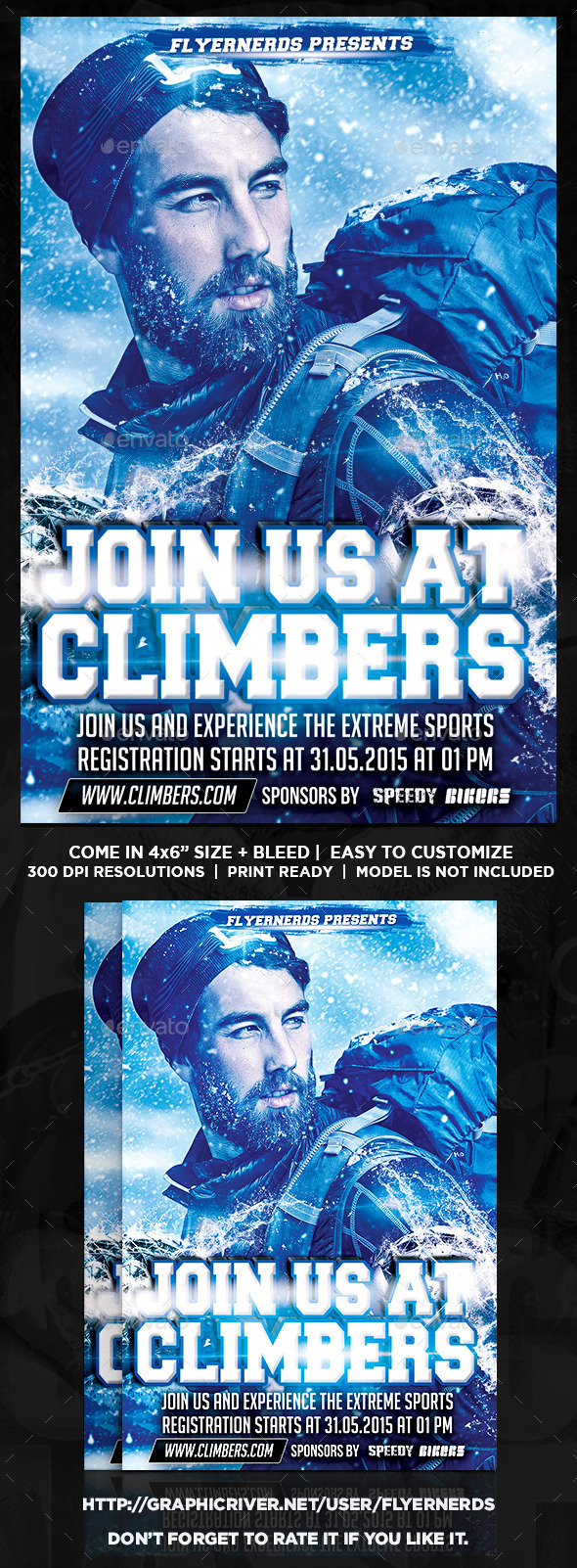 GraphicRiver Climber Club Sports Flyer 11107967 GraphicRiver Climber Club Sports Flyer 11107967