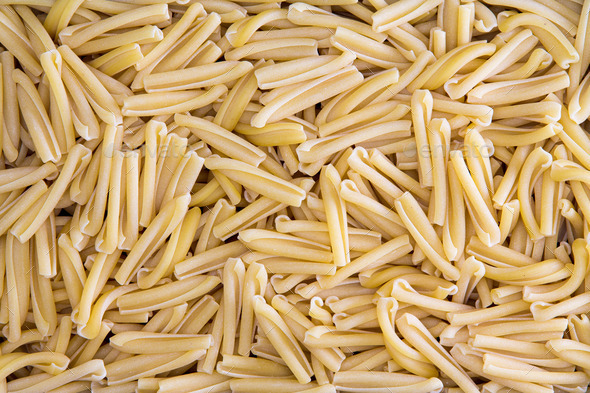 Background Texture of Dried Italian Casarecce
