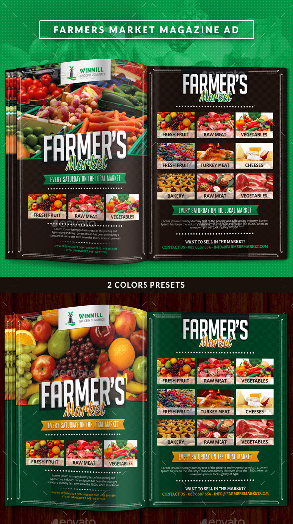 Farmer's Market Commerce Flyer (Magazines)