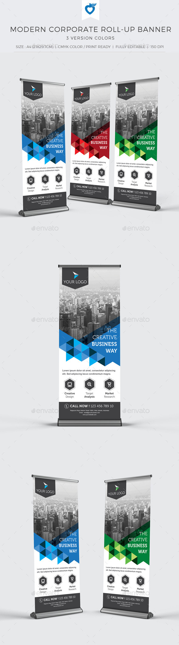 GraphicRiver Modern Corporate Roll-up Banner 11109517 GraphicRiver Modern Corporate Roll-up Banner 11109517
