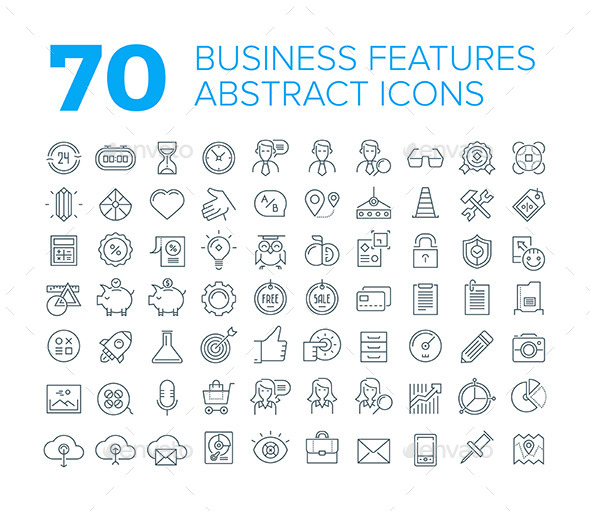 GraphicRiver 70 Thin Line Universal Business Icons 11110250 GraphicRiver 70 Thin Line Universal Business Icons 11110250