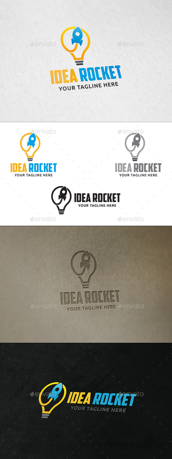 GraphicRiver Idea Rocket Logo Template 11091349 GraphicRiver Idea Rocket Logo Template 11091349