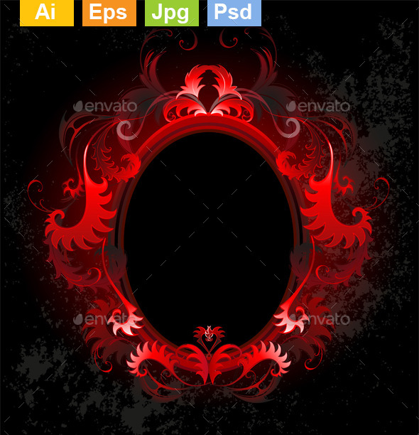 GraphicRiver Oval Red Banner 11111027 GraphicRiver Oval Red Banner 11111027