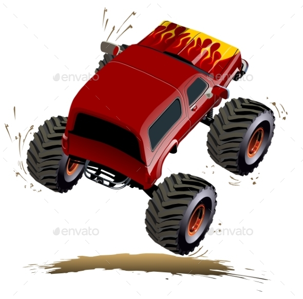 GraphicRiver Cartoon Monster Truck 11111568 GraphicRiver Cartoon Monster Truck 11111568