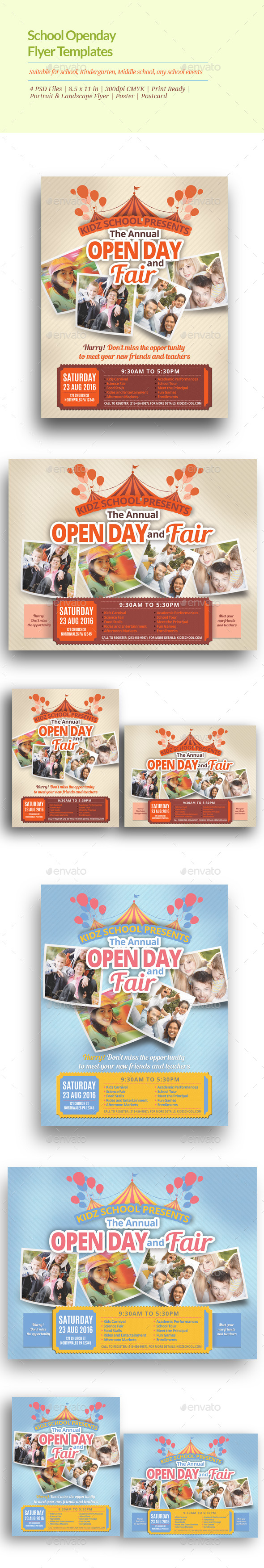 School Open Day Flyer Templates (Events)