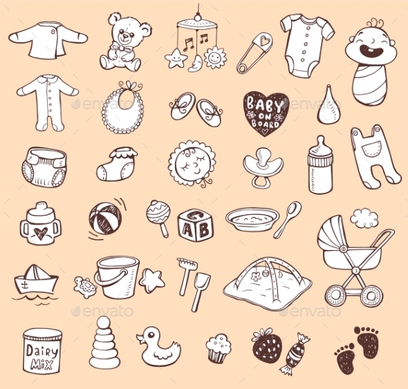 GraphicRiver Infant Icon Set 11114491 GraphicRiver Infant Icon Set 11114491