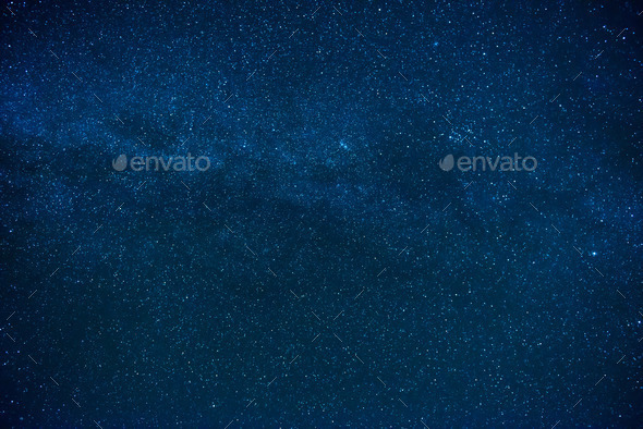 Blue dark night sky with many stars (Misc) Photo Download