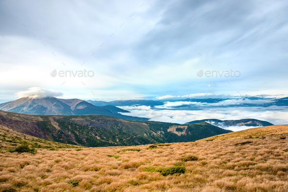 View from the mountain to beautiful landscape (Misc) Photo Download