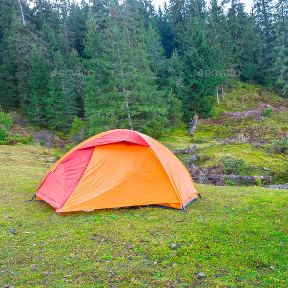 Blue camping tent (Misc) Photo Download