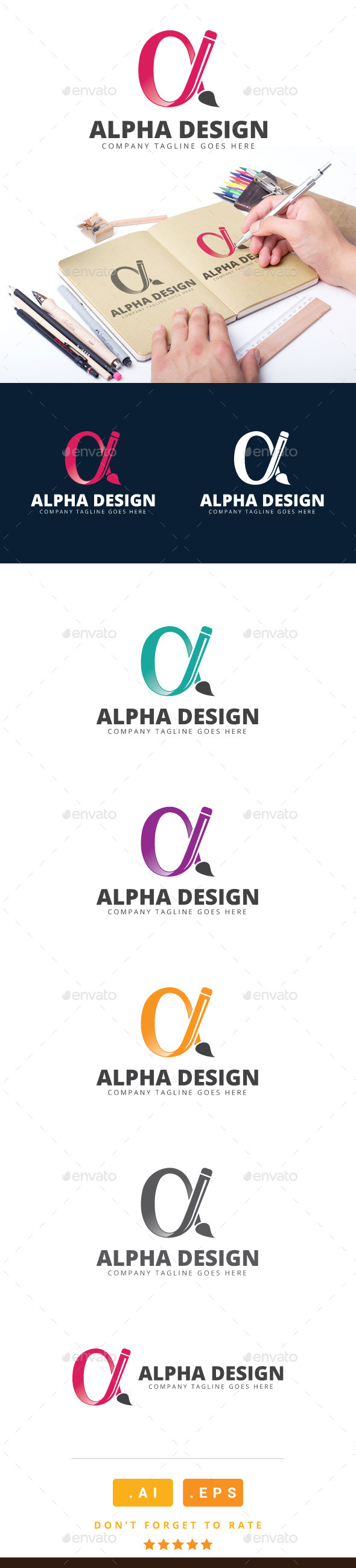 GraphicRiver Alpha Design Logo 11115709 GraphicRiver Alpha Design Logo 11115709