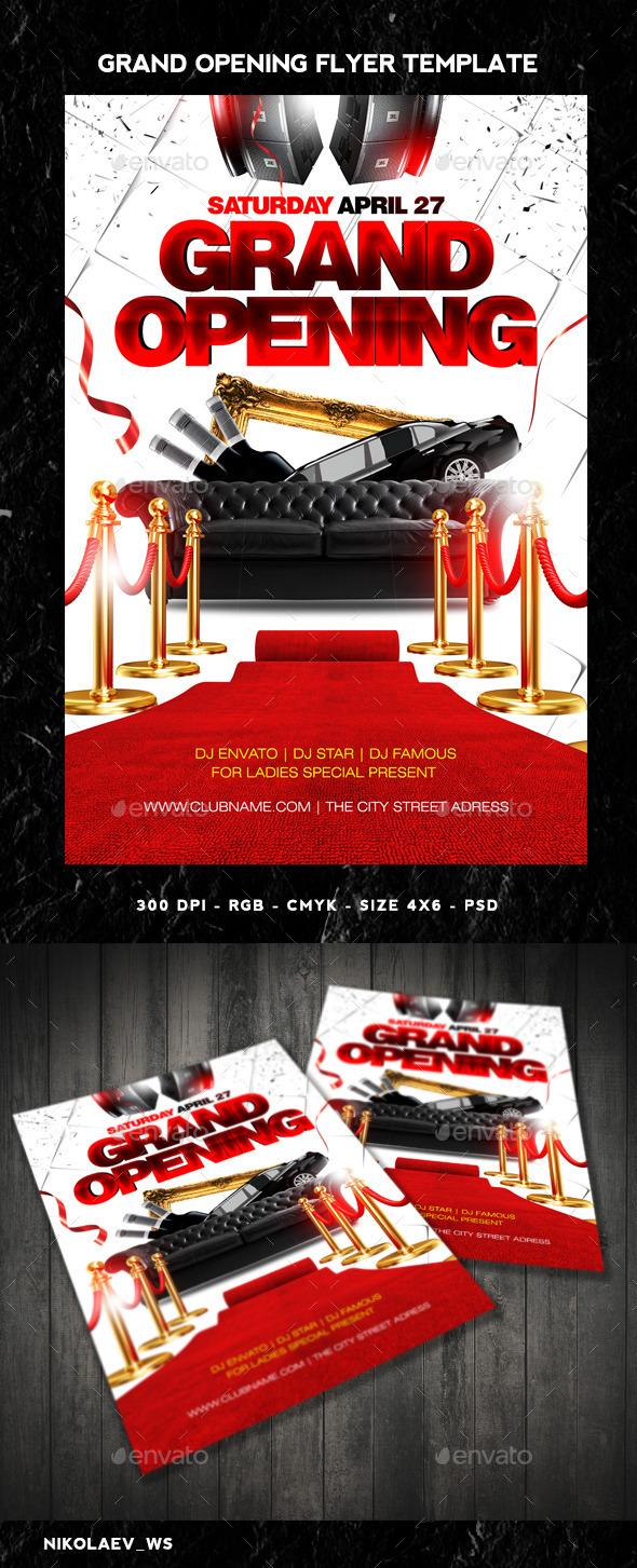 GraphicRiver Grand Opening Flyer 11116310 GraphicRiver Grand Opening Flyer 11116310