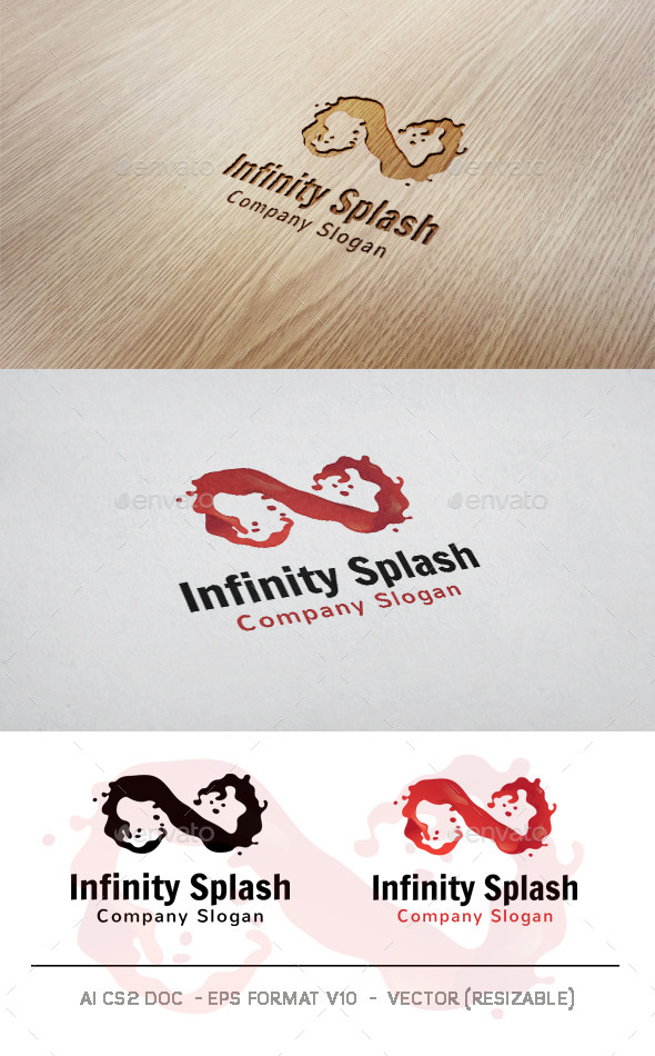 GraphicRiver Infinity Splash Logo 11116526 GraphicRiver Infinity Splash Logo 11116526