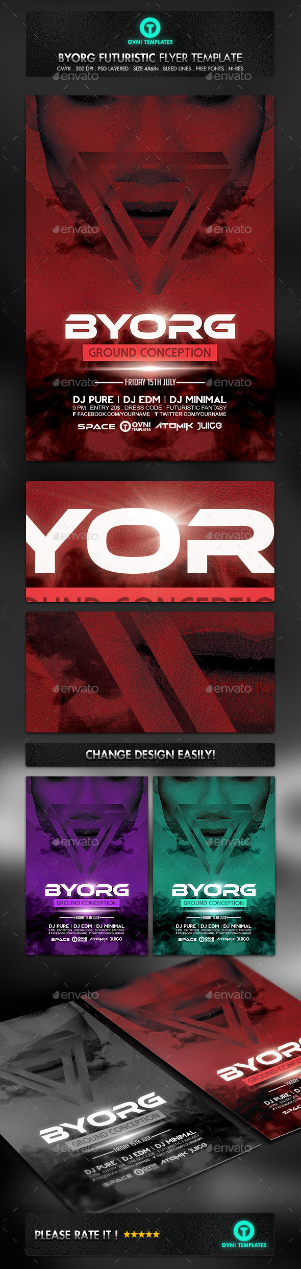 GraphicRiver Futuristic Minimal Flyer Template 11118185 GraphicRiver Futuristic Minimal Flyer Template 11118185