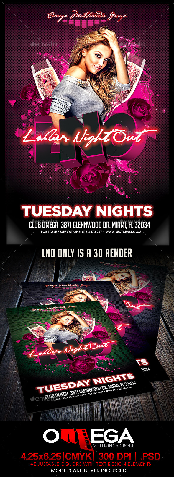 GraphicRiver LNO Ladies Night Out 11118686 GraphicRiver LNO Ladies Night Out 11118686