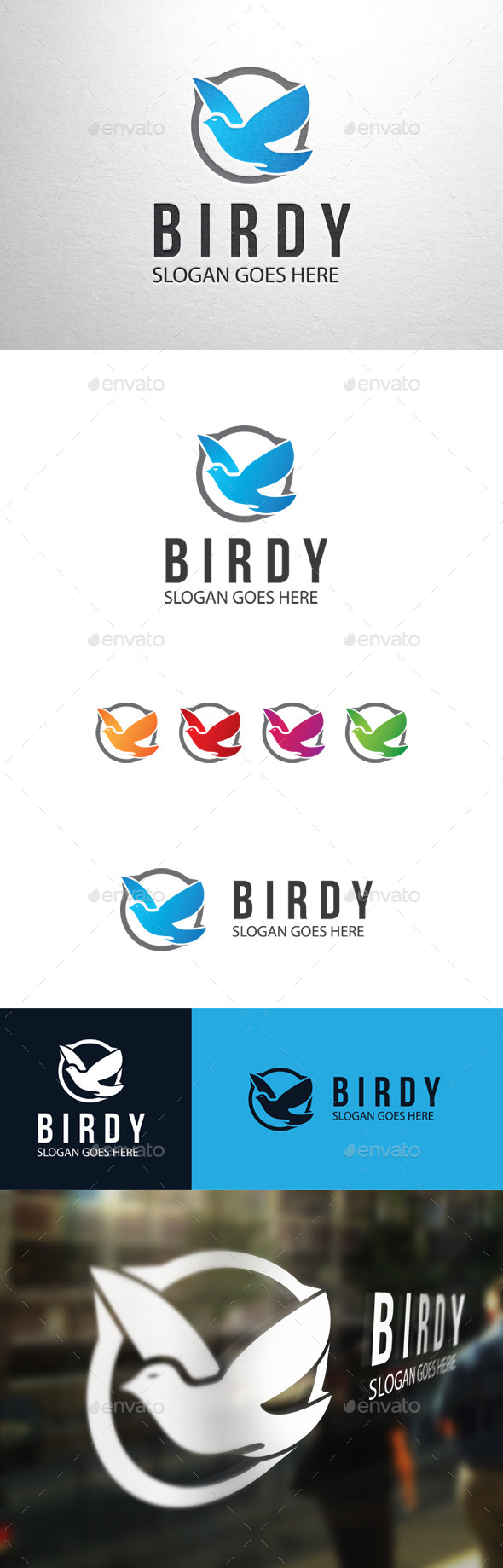 GraphicRiver Birdy Bird Logo 11118806 GraphicRiver Birdy Bird Logo 11118806