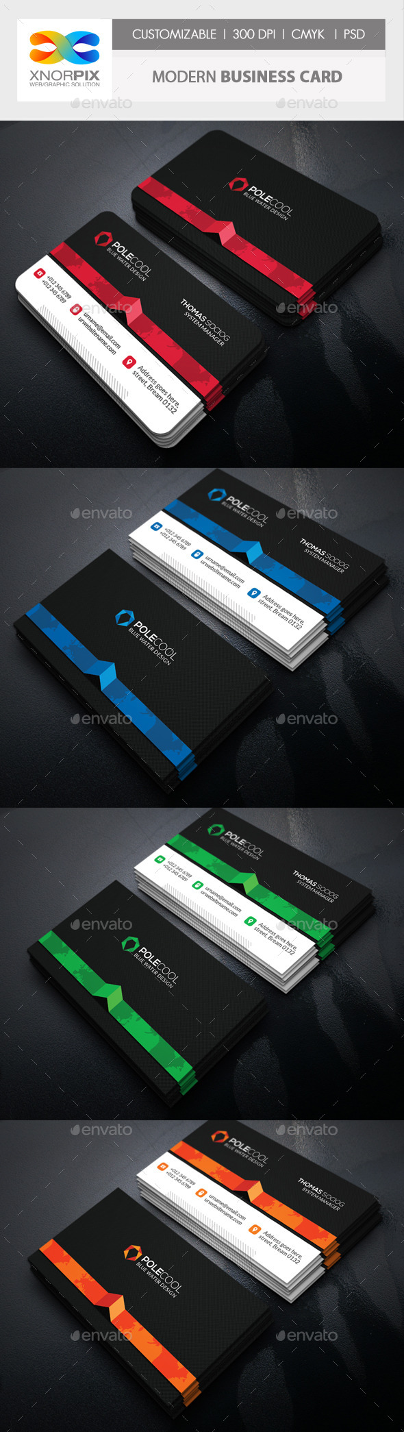 GraphicRiver Modern Business Card 11119300 GraphicRiver Modern Business Card 11119300