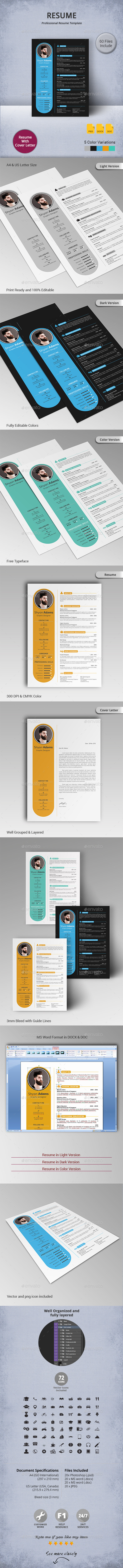 GraphicRiver Resume 11119597 GraphicRiver Resume 11119597