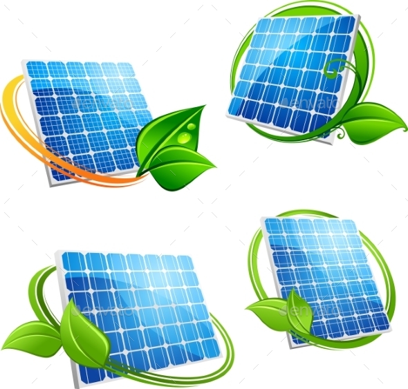 GraphicRiver Cartoon Solar Panel with Leafy Frames 11119598 GraphicRiver Cartoon Solar Panel with Leafy Frames 11119598