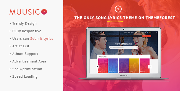 ThemeForest Muusico Song Lyrics WordPress Theme 10964140 ThemeForest Muusico Song Lyrics WordPress Theme 10964140