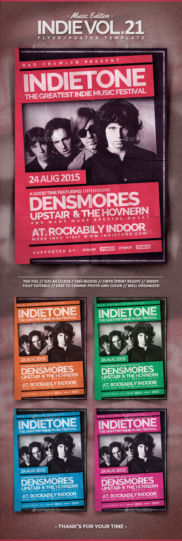 GraphicRiver Indie Flyer Template Vol.21 11122824 GraphicRiver Indie Flyer Template Vol.21 11122824